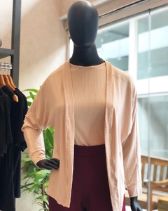 Cardigan Amplo Det. Canelado - Fino Look