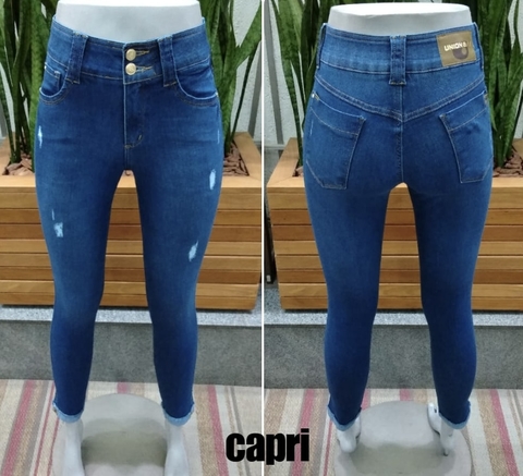 Calça Capri Jeans Claro