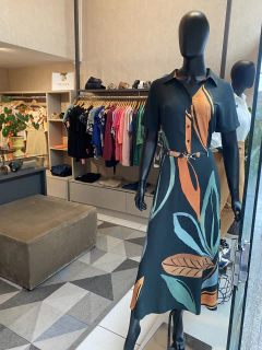 Vestido Estampado c/ Cinto