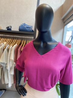 Blusa Lisa Viscose Violeta