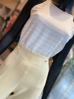 Blusa Alça Viscolinho Natural na internet