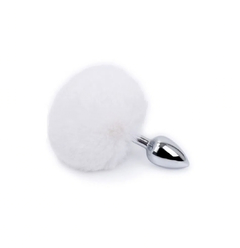 PLUG ANAL EM METAL 7CM - COM POMPOM COLORIDO - comprar online