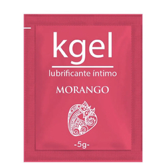 SACHÊ DE LUBRIFICANTE MORANGO 5G - K-GEL (5 UNIDADES)