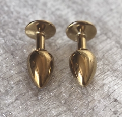 Plug Anal Dourado com Pedra Redonda na internet
