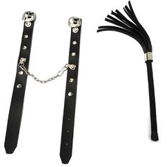 CHICOTE COM HASTE 10CM E ALGEMA FINA - DOMINATRIXXX