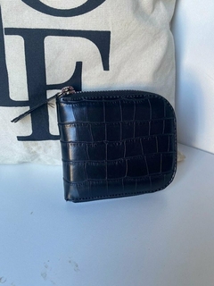 Billetera Lupe Black Croco