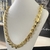 Corrente Friso S 16mm / Banhado a Ouro 18k