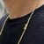 Corrente Cadeado 3mm / Banhada a ouro 18k - comprar online