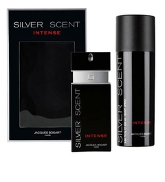 KIT Silver Scent Intense Jacques Bogart Masculino - Eau de Toilette 100ml + Desodorante 200ml na internet