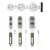 3 Escovas Profissionais Vazadas Térmica Cabelo Salão - comprar online