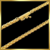 Corrente elo peruano banhado a ouro