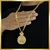 Corrente com pingente banhado a ouro