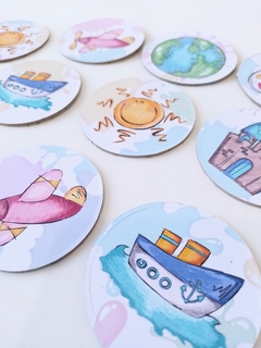 Kit Maleta de jogos | Tema aquarela | 10 unidades na internet