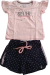 Conjunto feminino Verão Colorittá baby look manga curta short tam. 1
