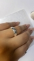 Anel Detalhe Cravejado em Zirconia