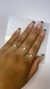Anel Cruz Cravejado em Zirconia