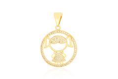 Pingente Menina ouro - comprar online