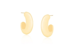 Argola 34MM Banho de Ouro. 18k