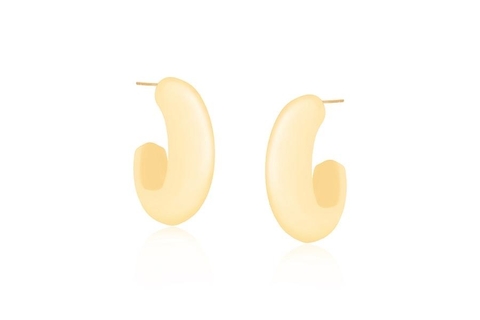 Argola 34MM Banho de Ouro. 18k