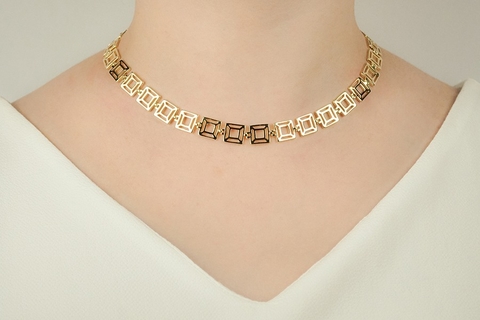 Gargantilha Banhada em Ouro 18K