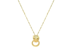 Gargantilha elo Banhada em Ouro 18K - comprar online