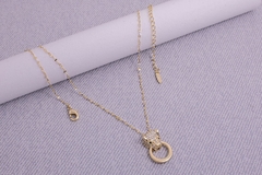 Gargantilha elo Banhada em Ouro 18K