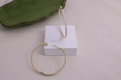 Brinco Argola Banhado em Ouro 18K