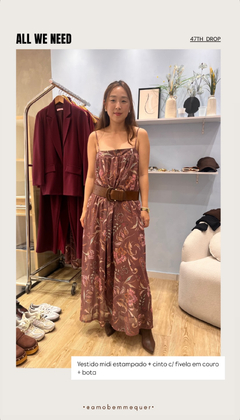 Vestido Boho Estampa Exclusiva na internet