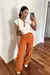 Calça Reta Peach - comprar online