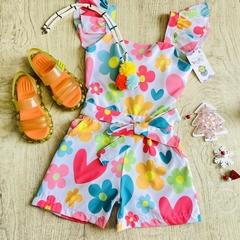 macaquinho Lais flower / Acomp. roupa da Boneca