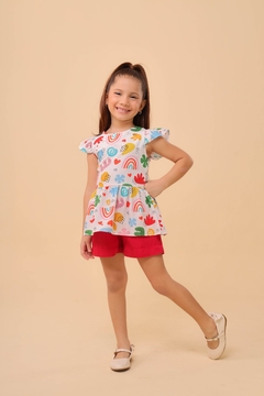 Conjunto Mari short vermelho - comprar online