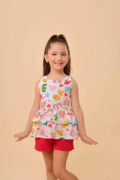 Imagem do Conjunto Isabella short vermelho