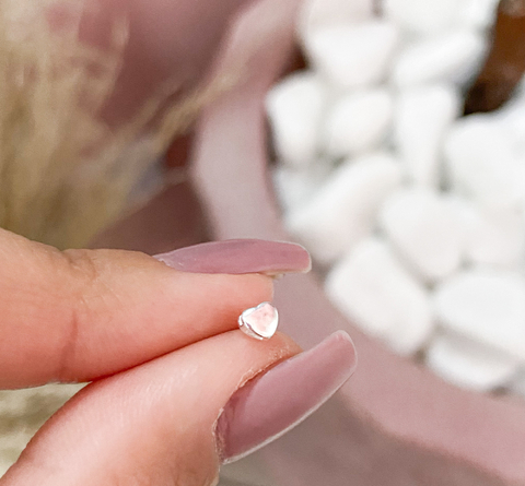 Piercing Coração Liso Prata 925