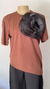 T- Shirt Flor - Marrom - COLORS SHIRT