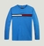 CAMISETA MASC TOMMY HILFIGER AZUL CELESTE C/ LOGO (6/8/10/12) 0923|