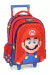 Mochila Rodinha Luxcel Escolar Super Mario - Azul - comprar online