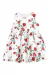 Vestido Carters Off White Flores Vermelhas com Calcinha (GG/1/2)