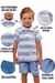 Conjunto Masculino Bermuda e Camisa Polo Listrada Tamanho (1ao8) - comprar online