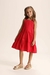 Vestido You + Me tricoline vermelho (4ao12) - comprar online