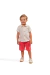 Conjunto Vigat Masculino Bermuda Cargo Vermelha com Camisa Tamanho (1ao8) - BooBerry