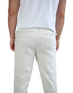 CALÇA DE LINHO CASUAL AREIA na internet