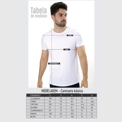 CAMISETA BÁSICA GOLA REDONDA LISA MESCLA