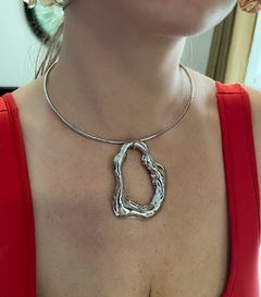 Choker pingente orgânico removível - comprar online