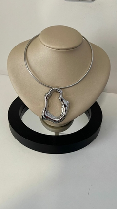 Choker pingente orgânico removível - AL acessorios - Semijoias de qualidade e tendências