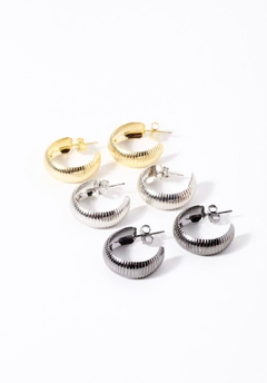 Brinco Trio argola 3 cores