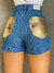 Short metalizado (dourado) - Folam Jeans