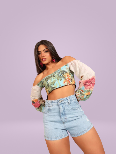 Short c/barra estiizada