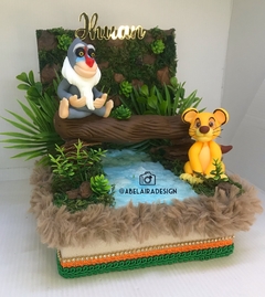 Caixa Cenário do tema Rei leão - Abelaira design