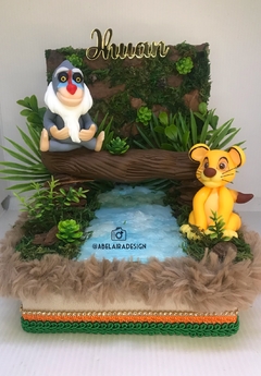 Caixa Cenário do tema Rei leão