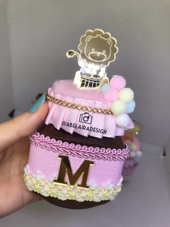 Nutella do tema circo rosa